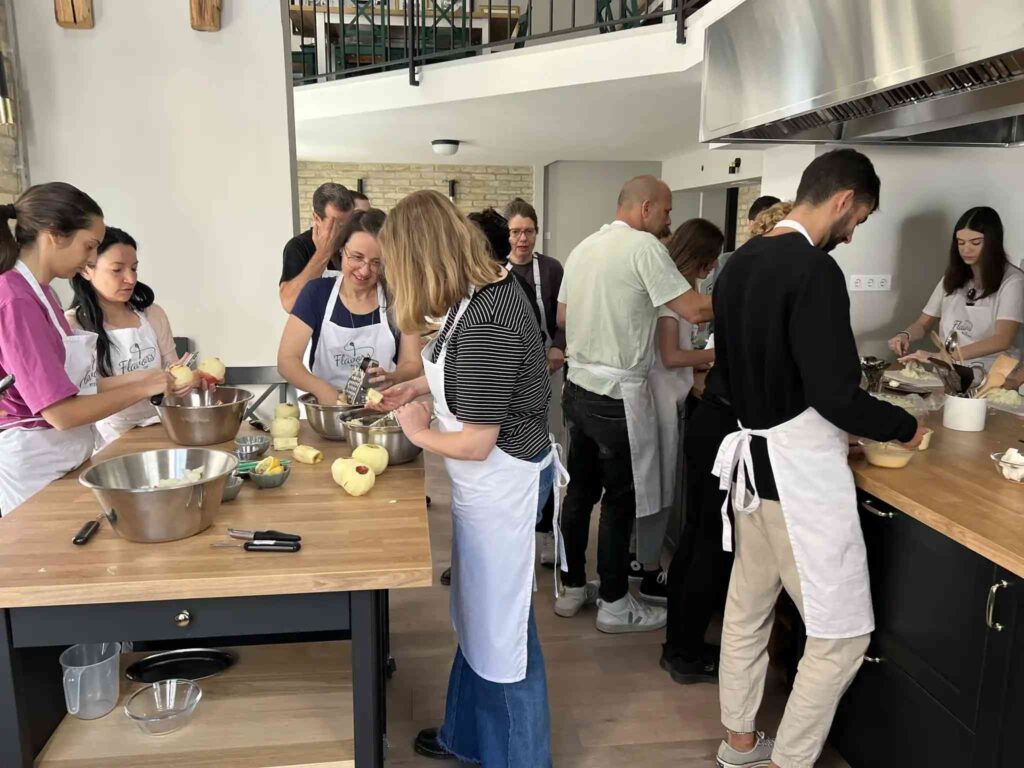 Team building with stretched Strudel making in Budapest