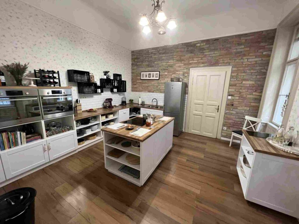 Well equipped kitchen studio for cooking class in the centre of Budapest