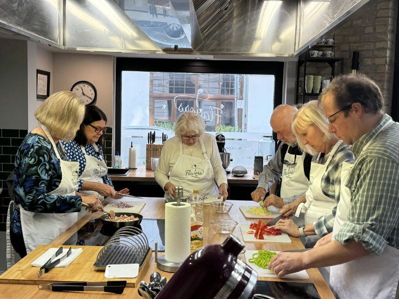 Cutting the ingredients