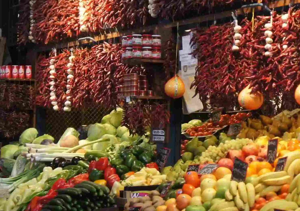 Beautiful Food market in Central Market Hall